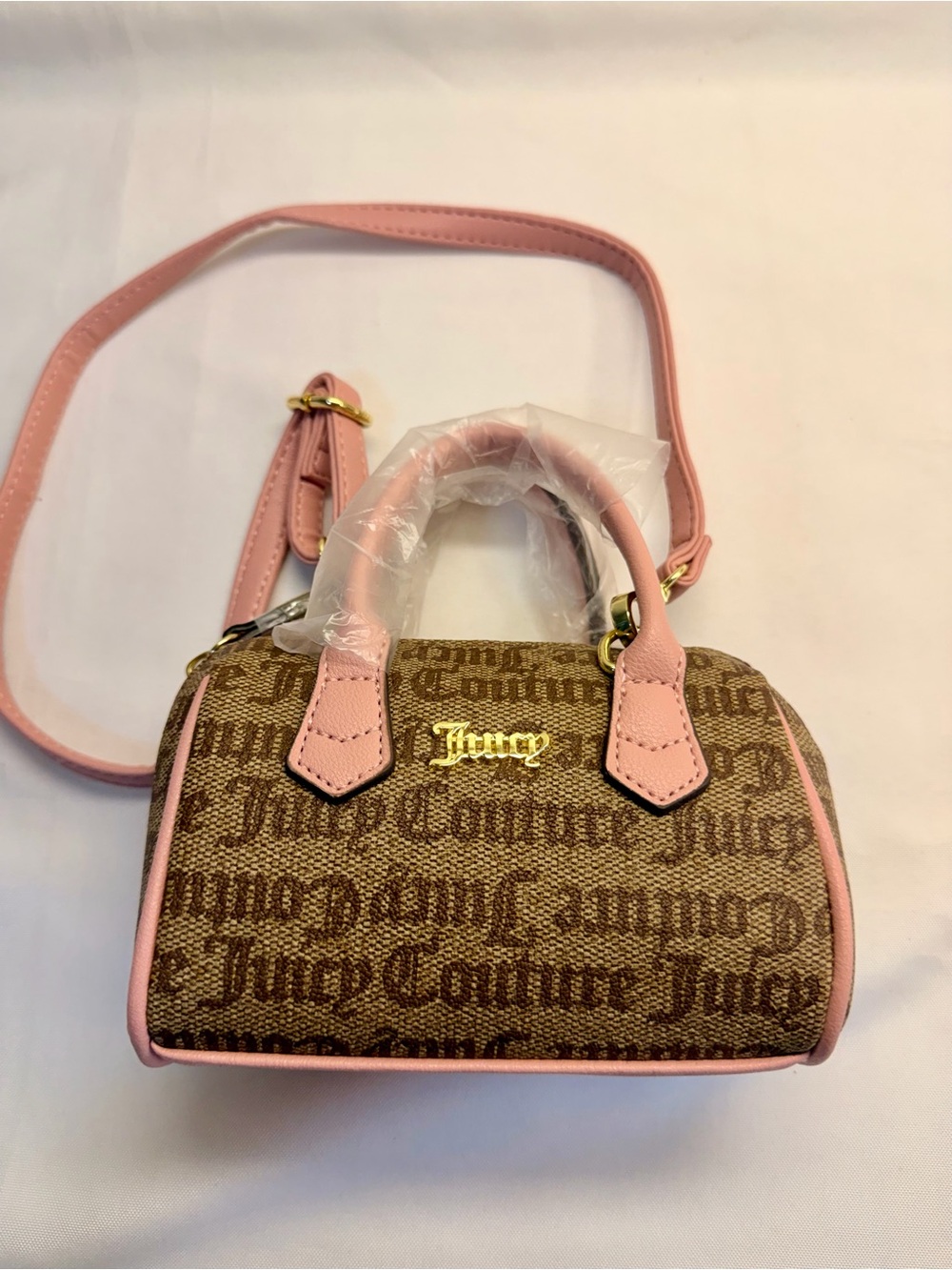 NWOT Juicy Couture Limited Edition Mommy & Me Chestnut Chino Mini Satchel Bag